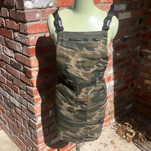 TopShop Camo Overall Skirt size 8